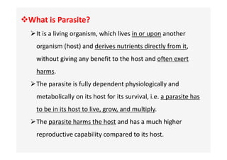 Parasite Overview Unit-1 Parsitology, Introduction to Parasitology..pdf