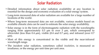 MEASUREMENT OF SOLAR RADIATION BY INSTRUMENTS | PDF