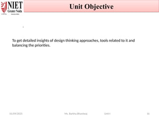 Unit - 1 ppt.pptx Design Thinking overview | PPTX