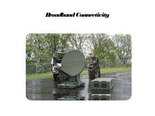 BroadbandConnectivity
Introduction to Satellite Communications Presented by Sally Sheridan
 