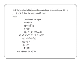 Unit 1 sem one-SI UNITS AND STATICS | PDF