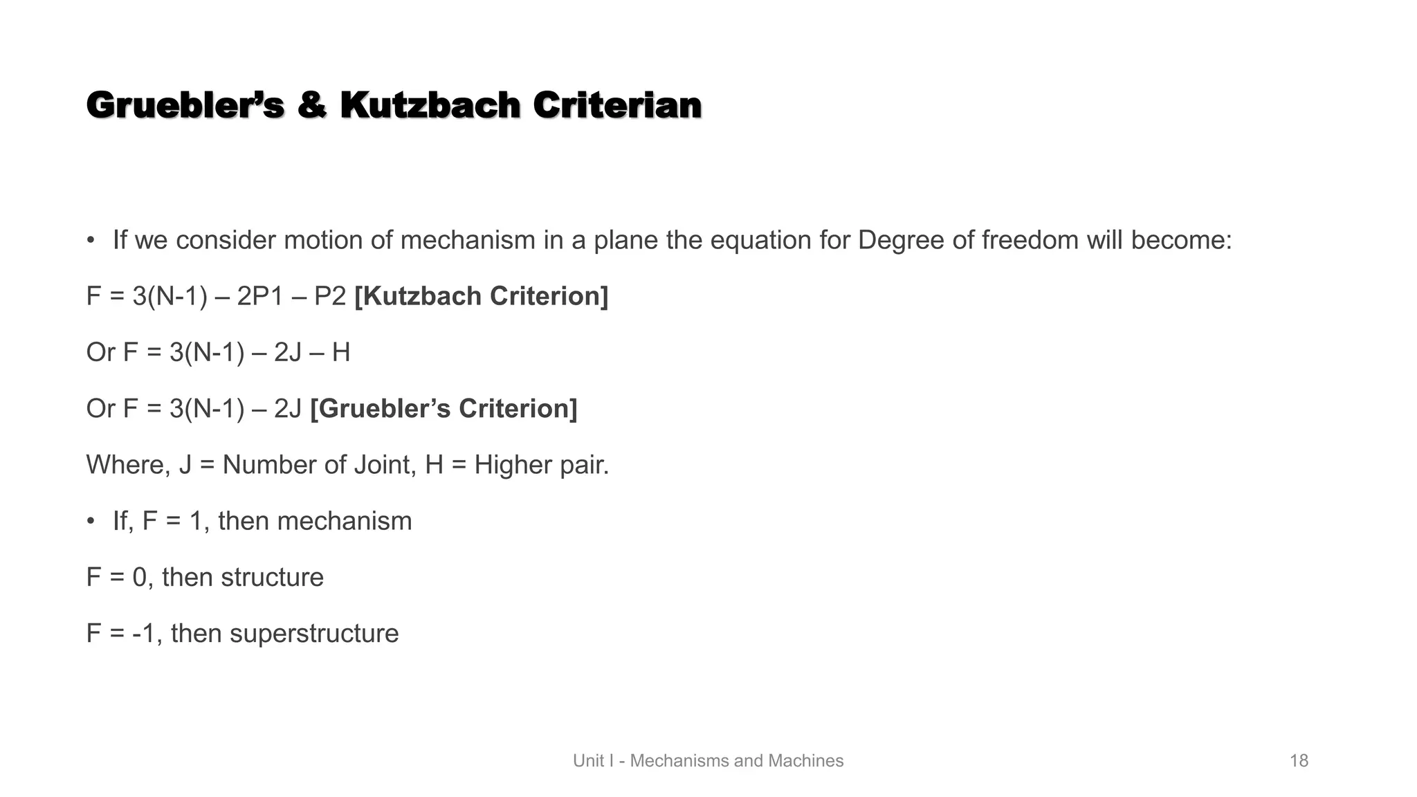 Mechanisms & Machines