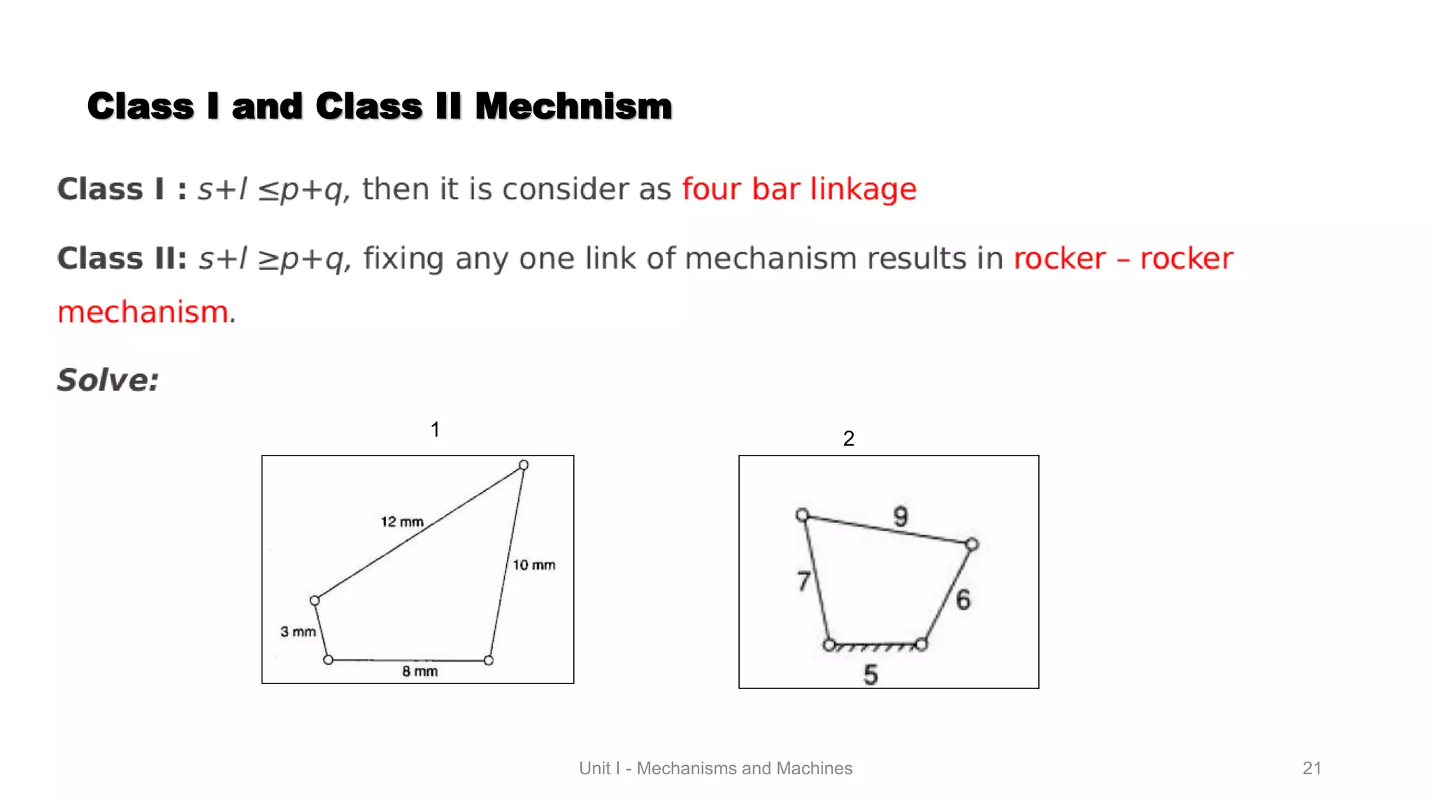 Mechanisms & Machines
