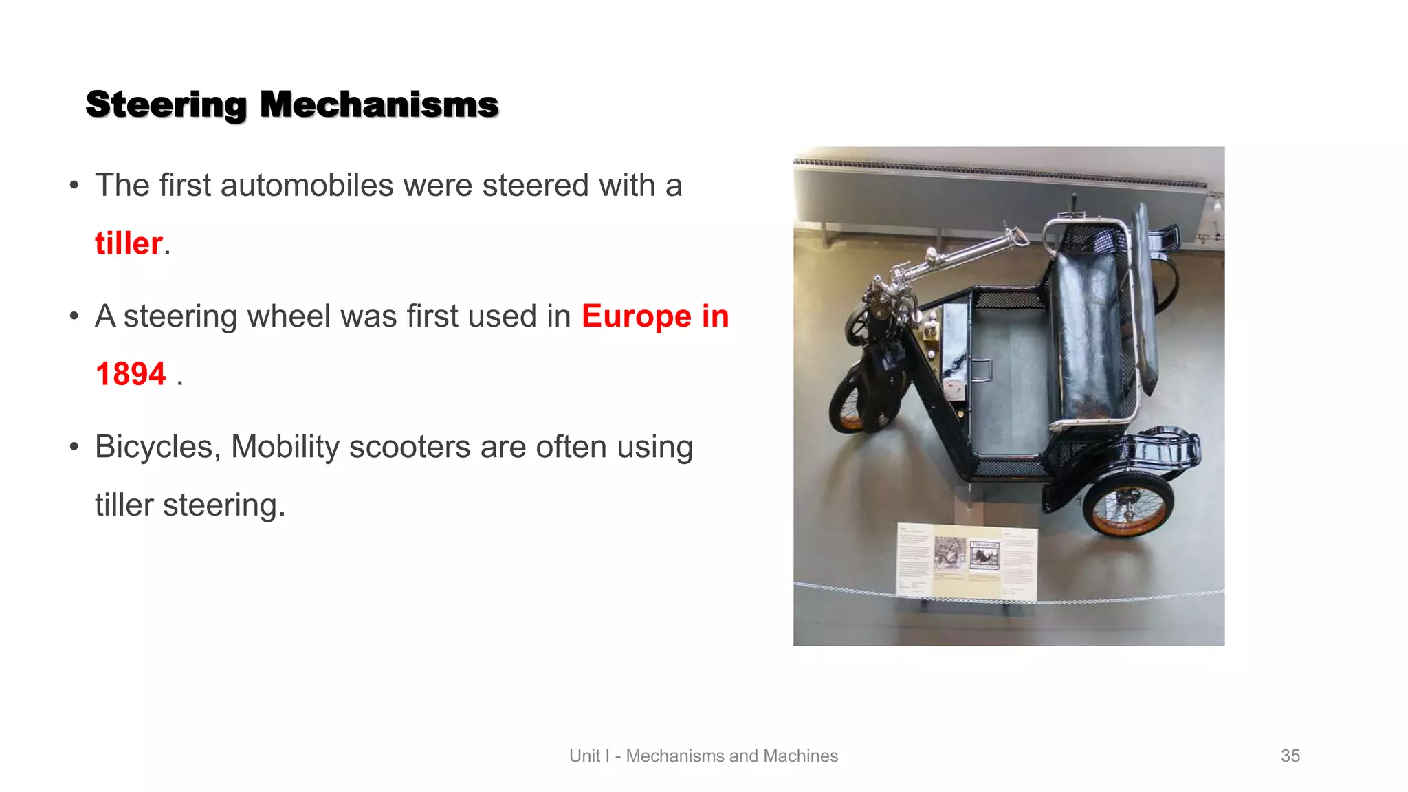 Mechanisms & Machines