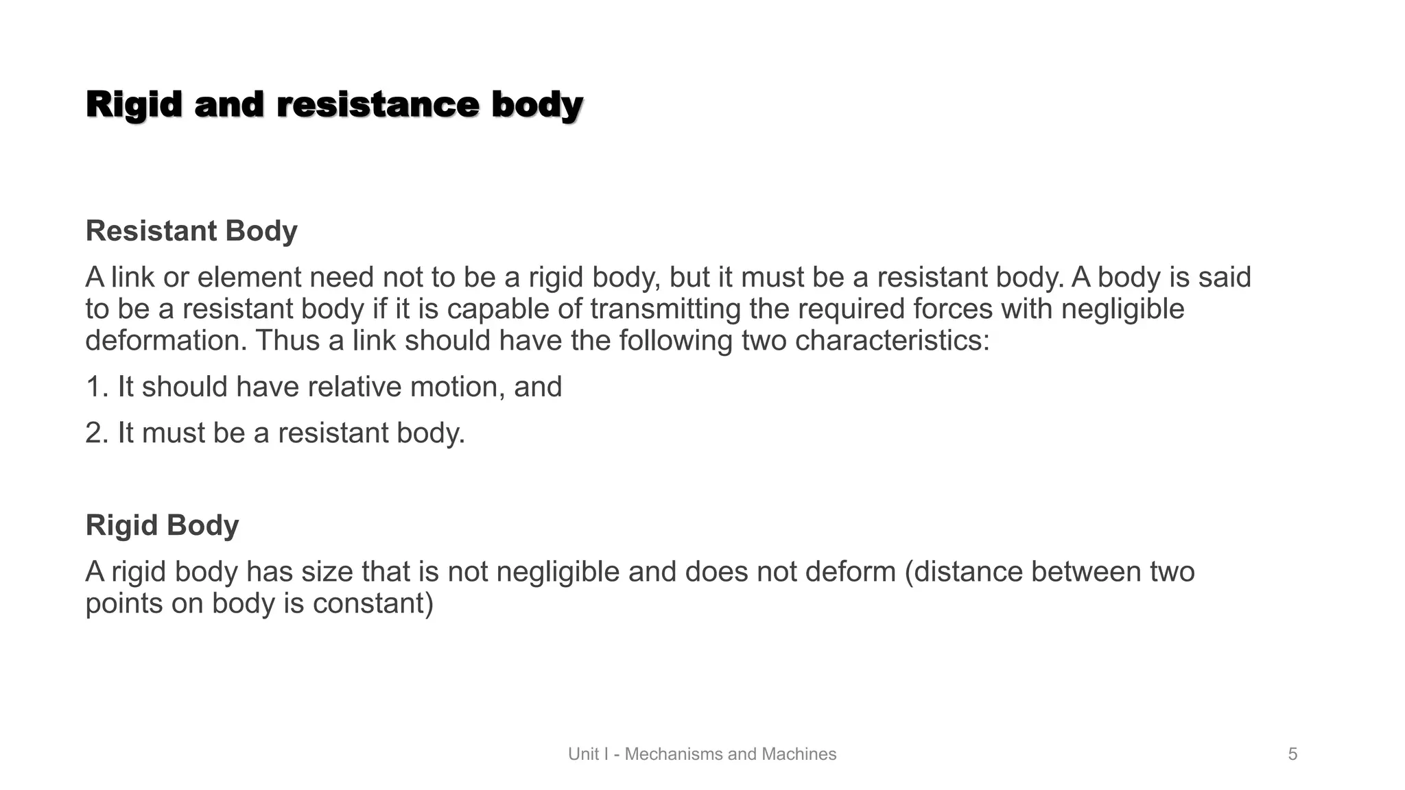 Mechanisms & Machines