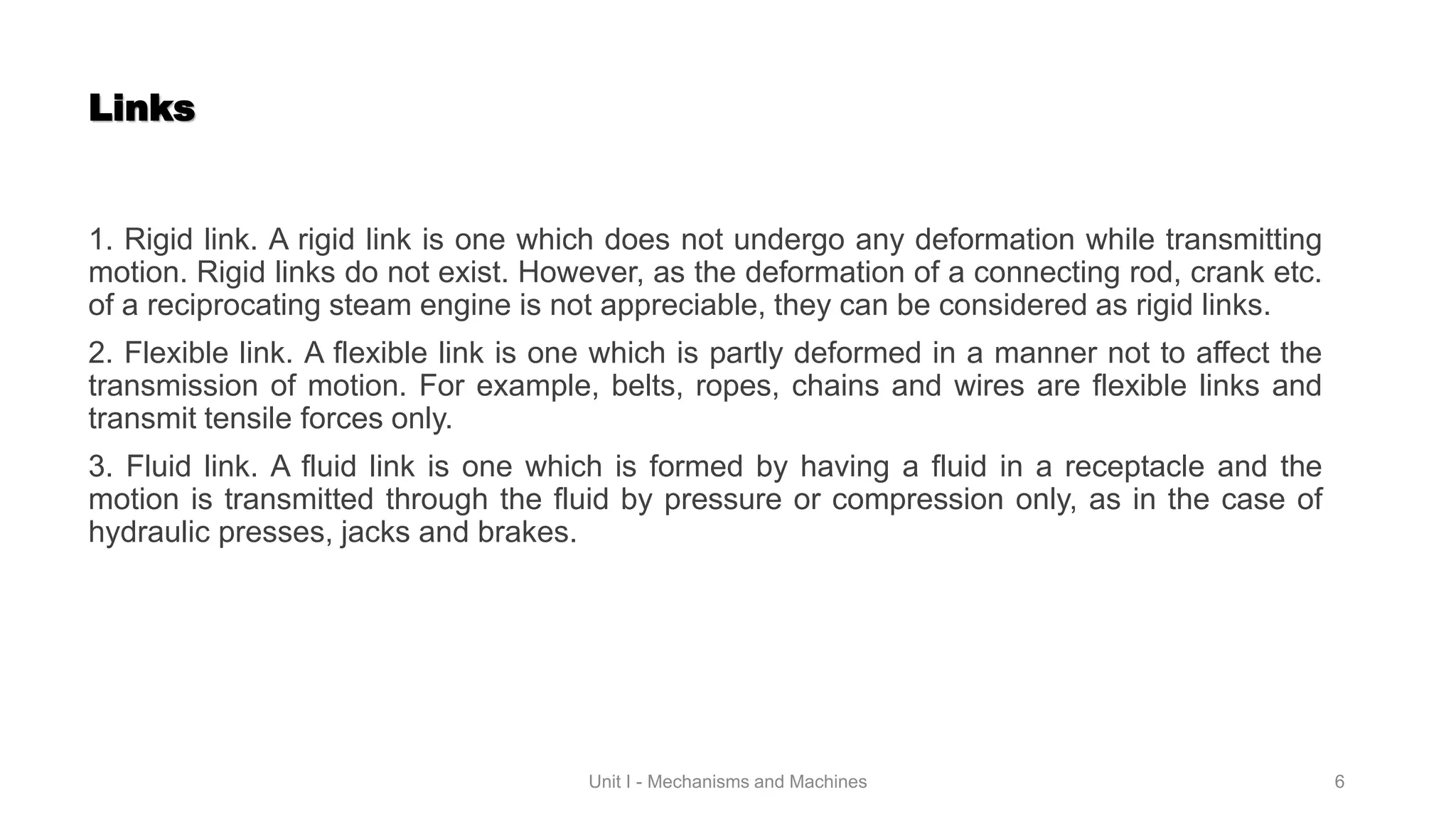 Mechanisms & Machines