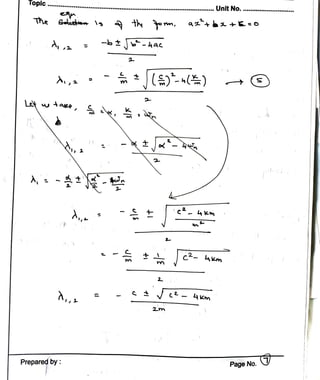 Topic
the
Let wtaee,
Prepared by:
,,
th
-bt-
4ac
*(-()
sle
2,
2m
2
Unit No.
Page No.
 