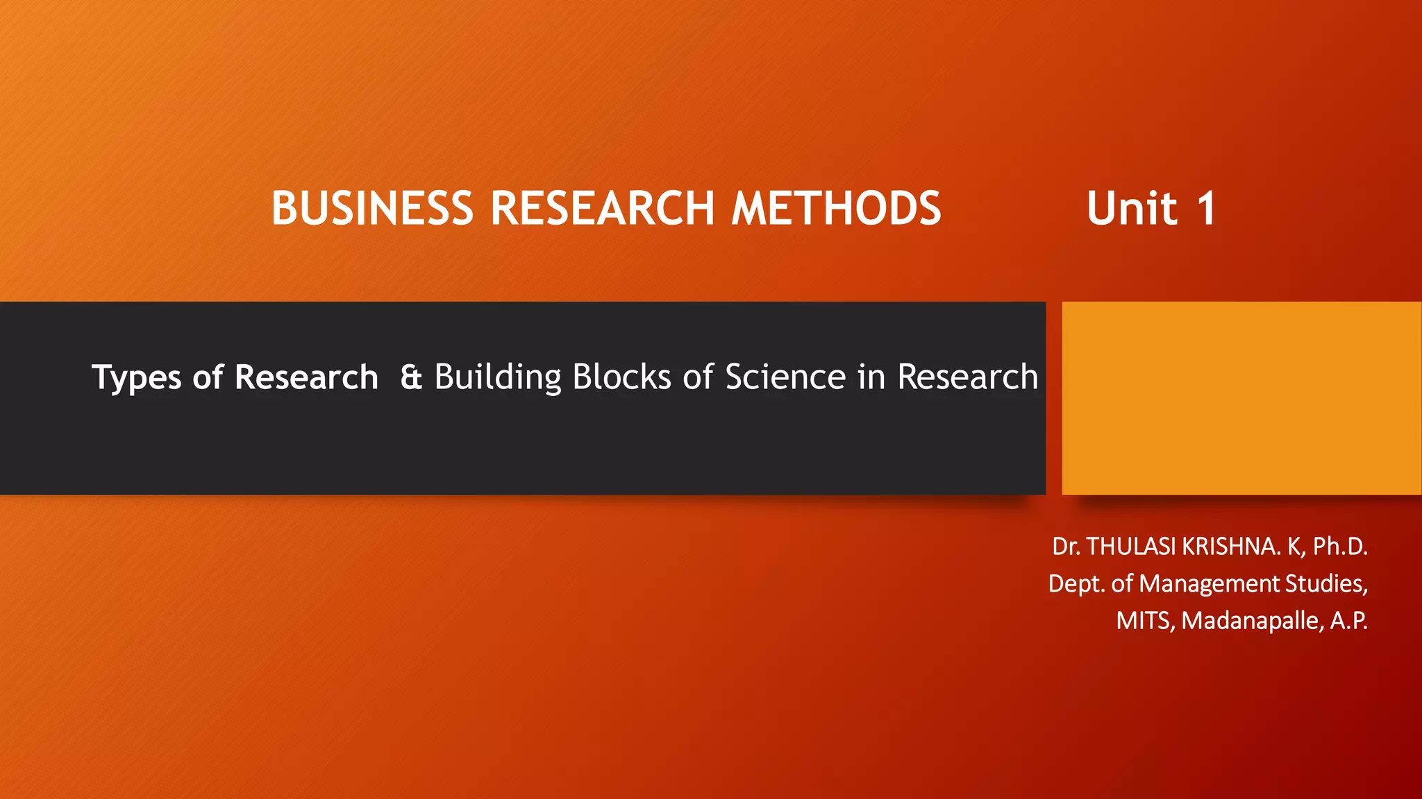 Types of Research -Business Research Methods | PDF | Science