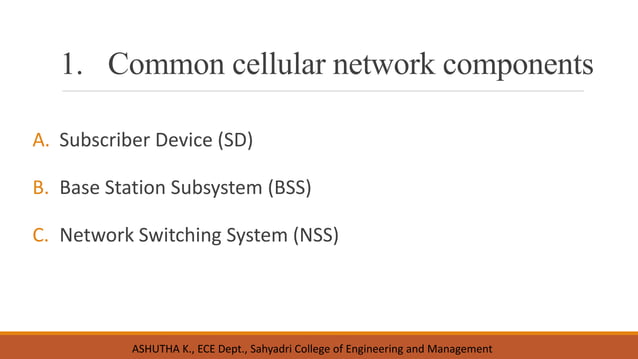 Unit 2 : common cellular system PPT | PDF | Smartphones | Consumer ...