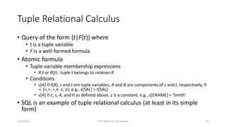 Distributed DBMS - Unit 2 - Overview of RDBMS | PPTX