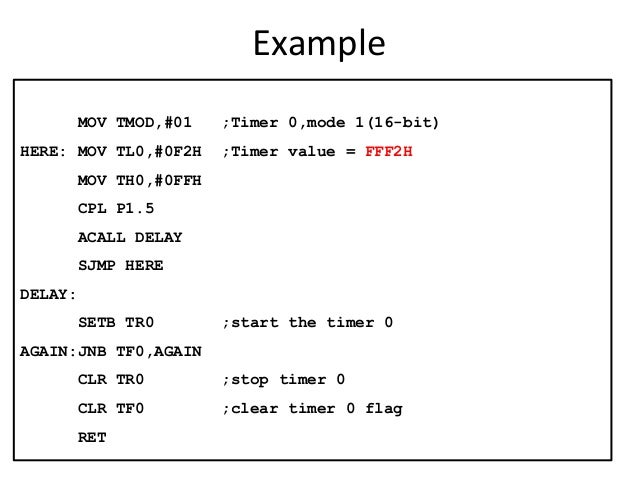 Addressing mode and instruction set using 8051