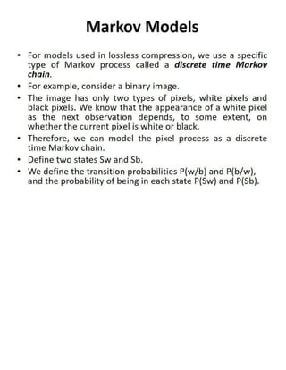 DCDR Unit-2 Mathematical Preliminaries for Lossless Compression Models