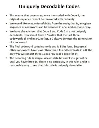 DCDR Unit-2 Mathematical Preliminaries for Lossless Compression Models