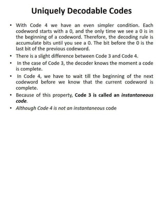 DCDR Unit-2 Mathematical Preliminaries for Lossless Compression Models