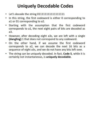 DCDR Unit-2 Mathematical Preliminaries for Lossless Compression Models