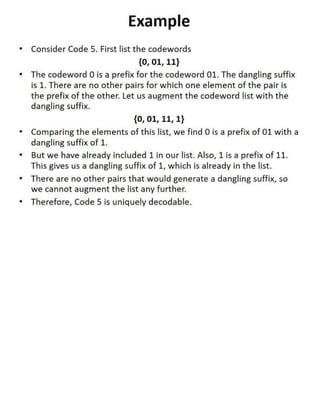 DCDR Unit-2 Mathematical Preliminaries for Lossless Compression Models