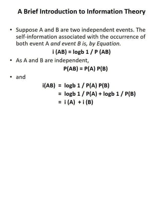 DCDR Unit-2 Mathematical Preliminaries for Lossless Compression Models