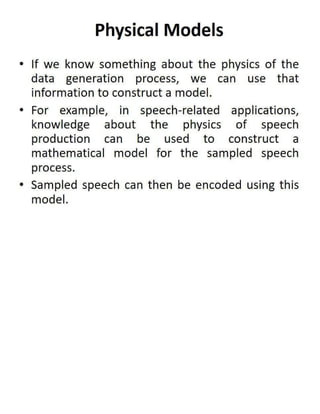 DCDR Unit-2 Mathematical Preliminaries for Lossless Compression Models
