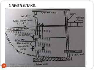 3.RIVER INTAKE.
28
Prof.C.P.Thosar@ CSMSS
CSCOE,AURANGABAD
 