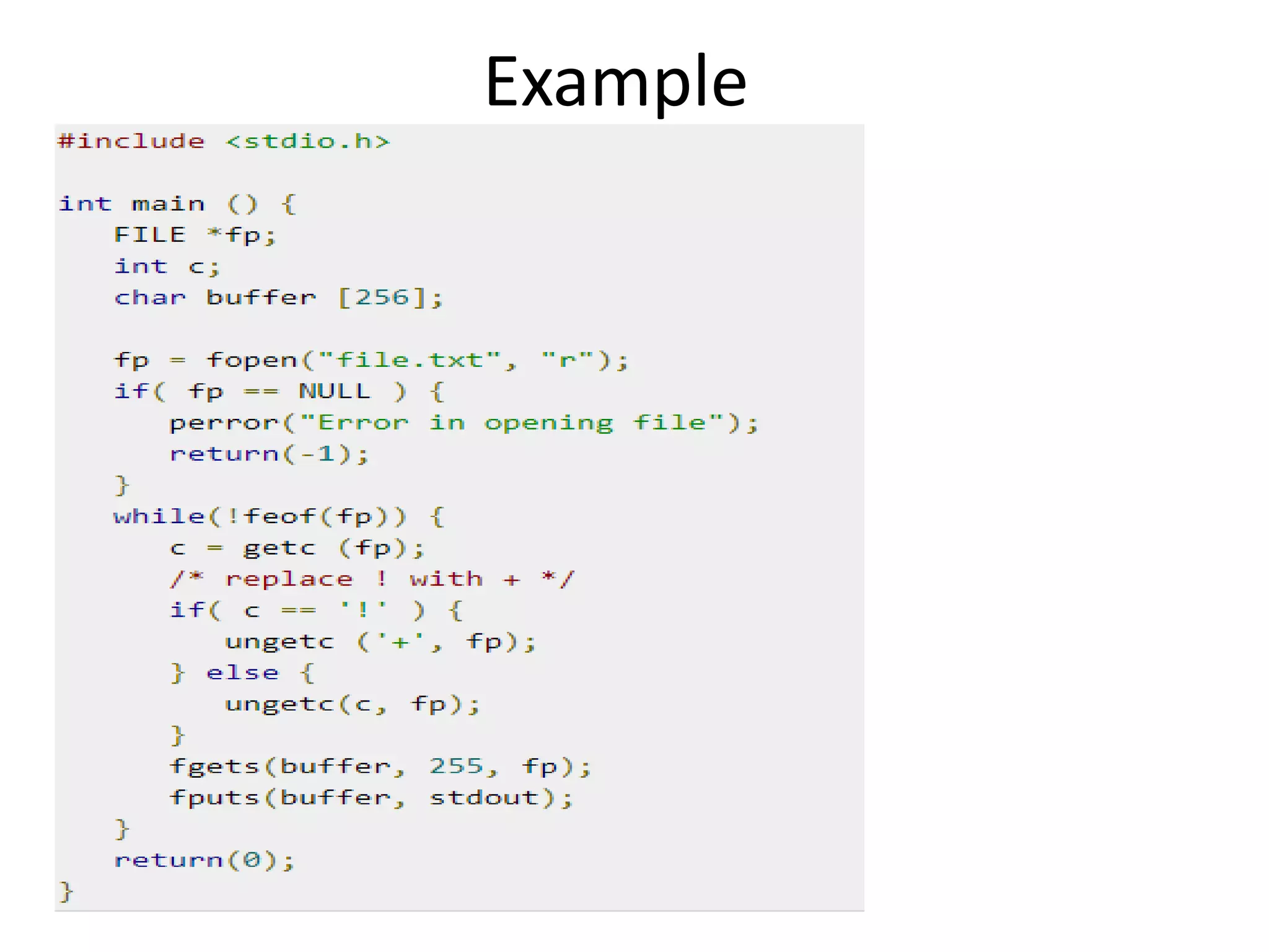 Example
 