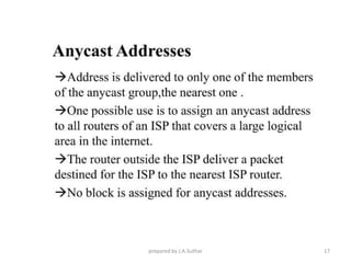 prepared by J.A.Suthar 17
 