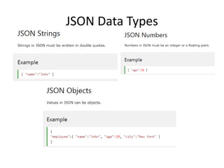 JSON Data Types
 