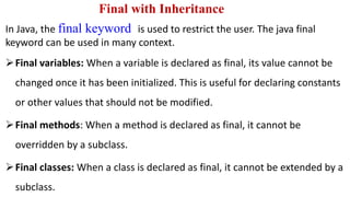 UNIT-2.pptx CS3391 Inheritance , types, packages and Interfaces | PPTX