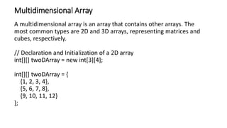Unit-2.Arrays and Strings.pptx................. | PPT