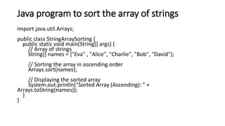 Unit-2.Arrays and Strings.pptx................. | PPT
