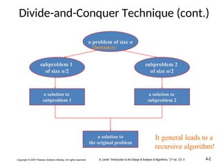 divide and conquer ppt in Design and Analysis of Algorithms | PPT