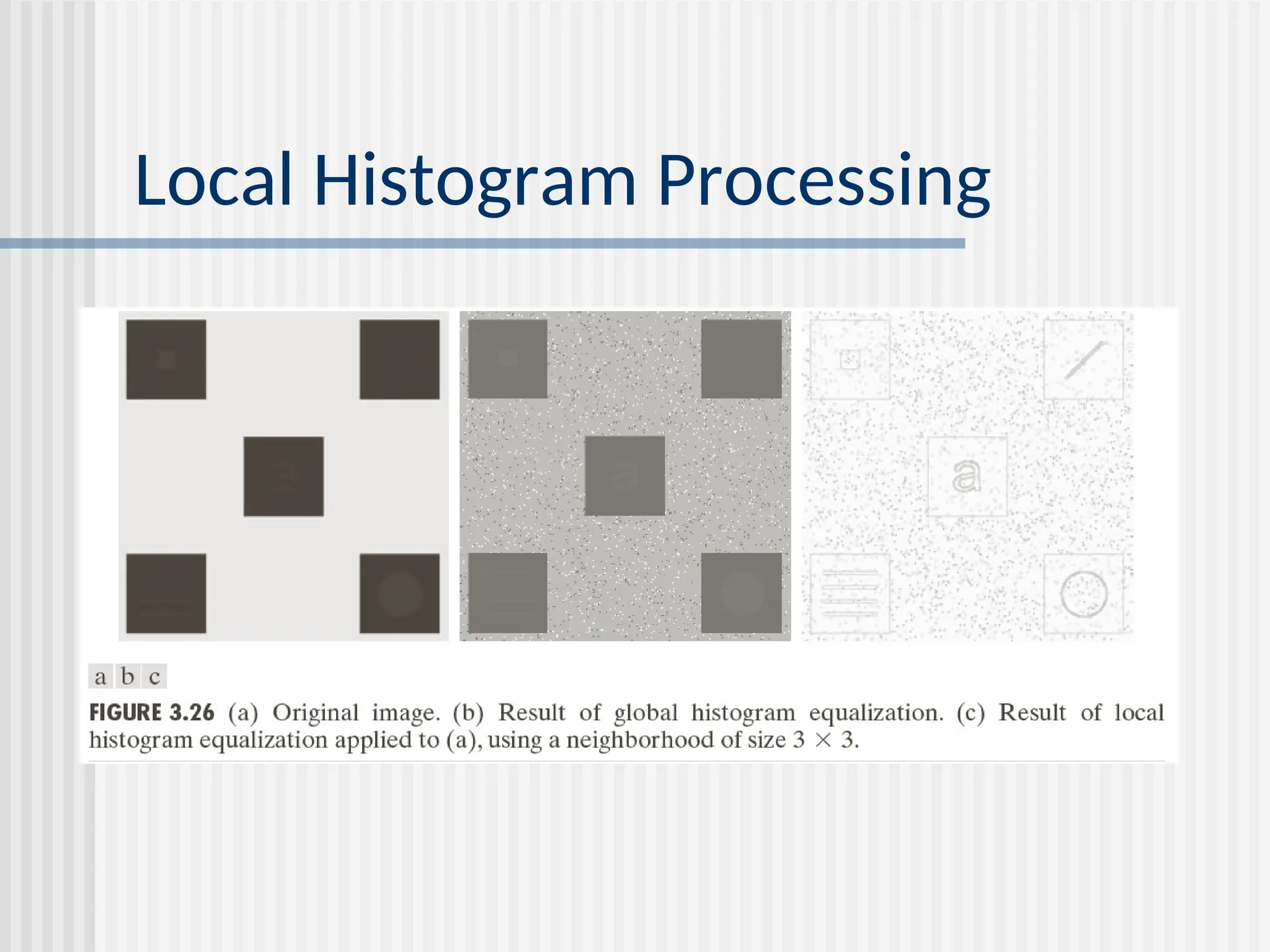 Local Histogram Processing 