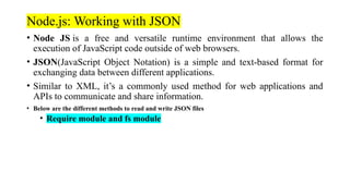 FULL STACK DEVELOPMENT UNIT TWO NOTES IN PPT | PPTX