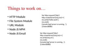 FULL STACK DEVELOPMENT UNIT TWO NOTES IN PPT | PPTX