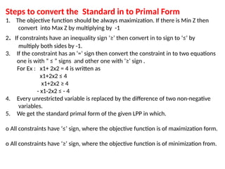 UNIT-2.pptx operation research , simplex method | PPTX
