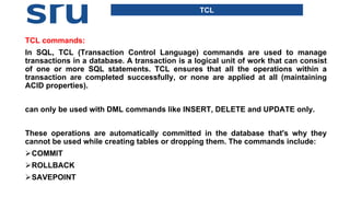 DATA BASE DESIGN AND INTRODUCATION TO MYSQL. | PDF