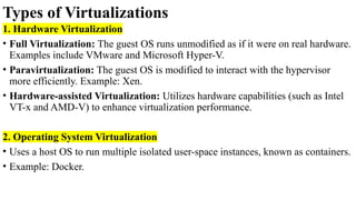 cloud architecture and virtual allocation | PPTX