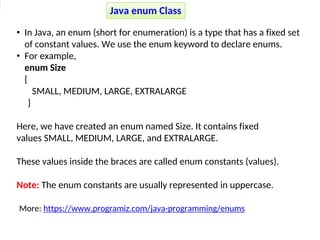 Unit-2.4 types of classes and Programming | PDF