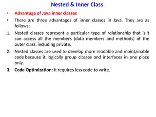 Unit-2.4 types of classes and Programming | PDF