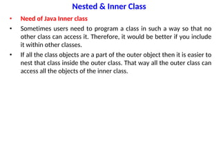 Unit-2.4 types of classes and Programming | PDF