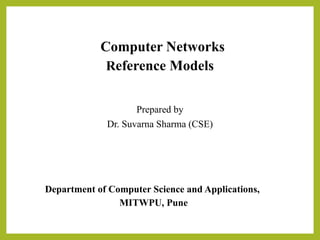 Unit-2: Network Models--OSI Reference Model, TCP/IP Reference Model | PPTX