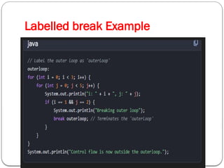 Labelled break Example
 