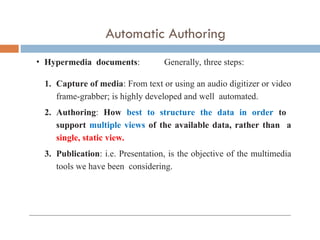 Multimedia system: Authoring system/Software tools | PPT
