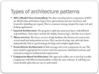 Comprehensive Overview of Software Architecture Principles, Patterns ...