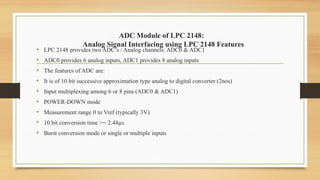 Comprehensive Guide to LPC2148 Microcontroller Features and Interfacing ...