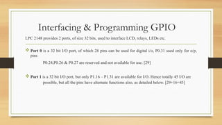 Comprehensive Guide to LPC2148 Microcontroller Features and Interfacing ...