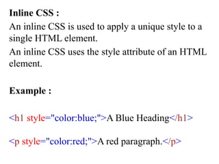 An Inline Css Exmaple In.html Unit-2-CSS Web technology Computer Science.pptx