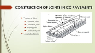 Transverse Joint Unit - 2 - Highway Construction for good roads | PPTX