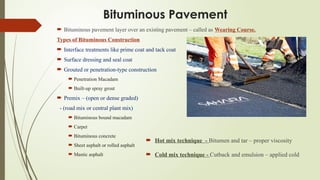 Unit - 2 - Highway Construction for good roads | PPTX