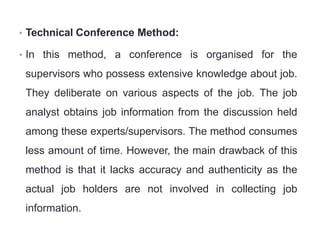 Technical Conference Method Example Human resource planning, Job analysis, Absenteeism and Employee ...