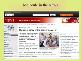 12
Molecule in the News
 